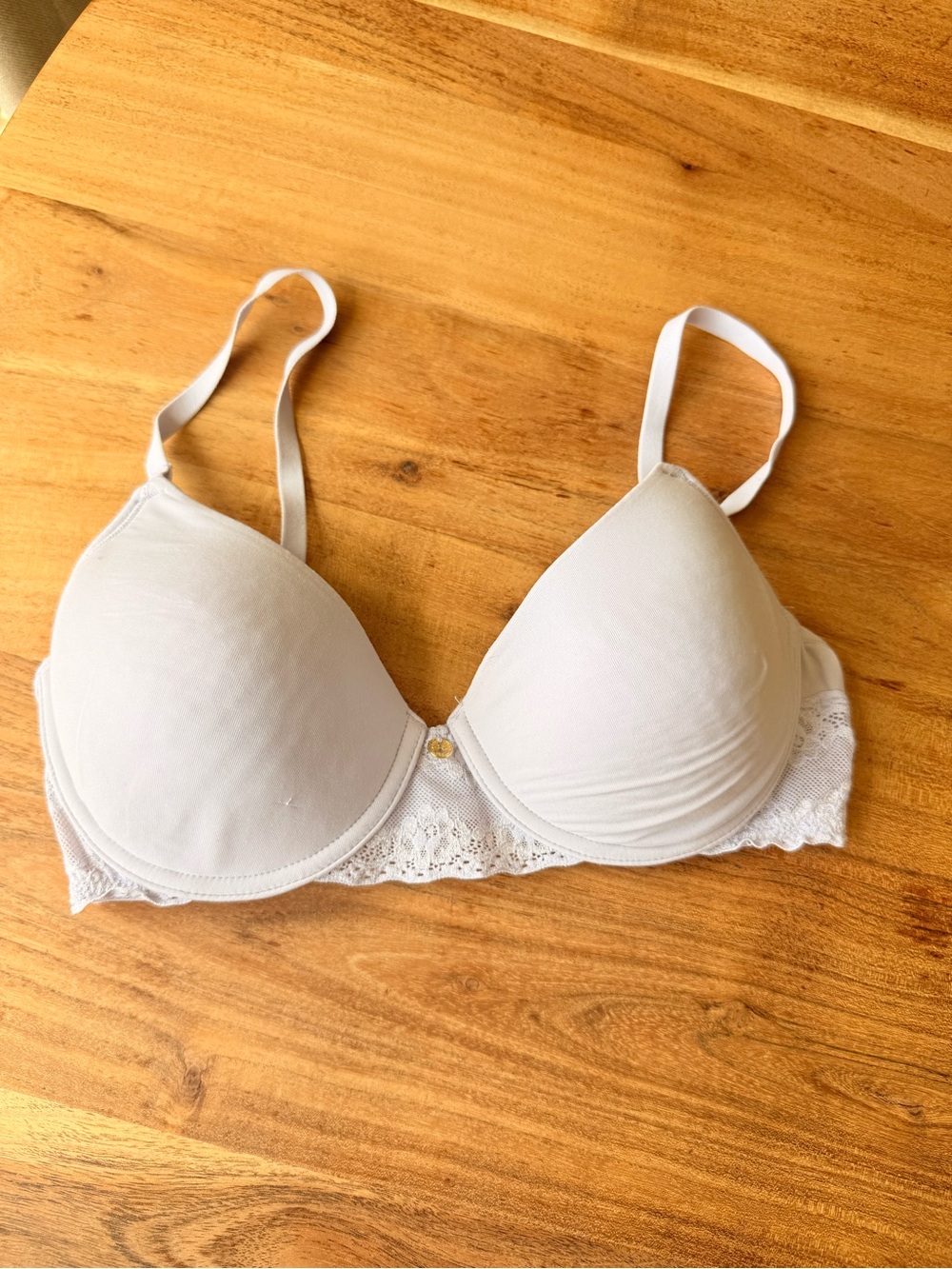 Natori Light Purple Bliss Perfection Contour Lace-Trim T-Shirt Bra 32 C